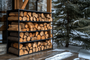 Metal Firewood Rack for outdoor usages
