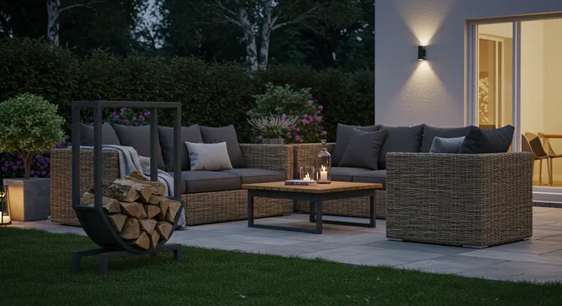 Products 4 Designer Firewood Rack Matching Modern Patio Furniture