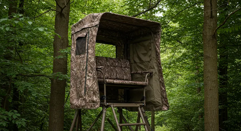 How to Choose a Hunting Stand Suitable for Winter Use 4 Comfort-enhancing design features in a winter hunting stand