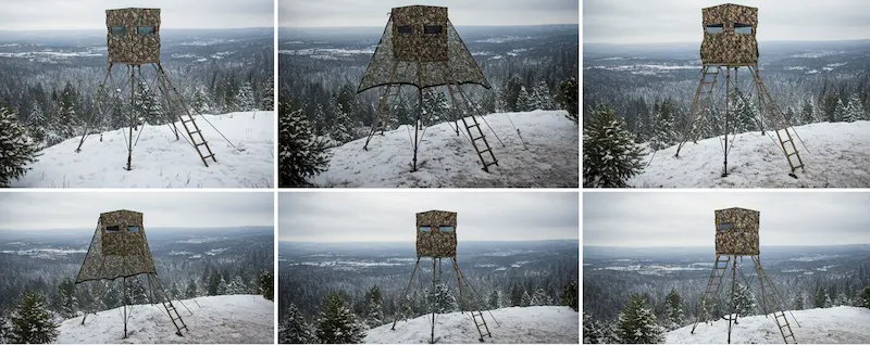 How to Choose a Hunting Stand Suitable for Winter Use 5 Step by step set up of a winter hunting stand in a snowy environment