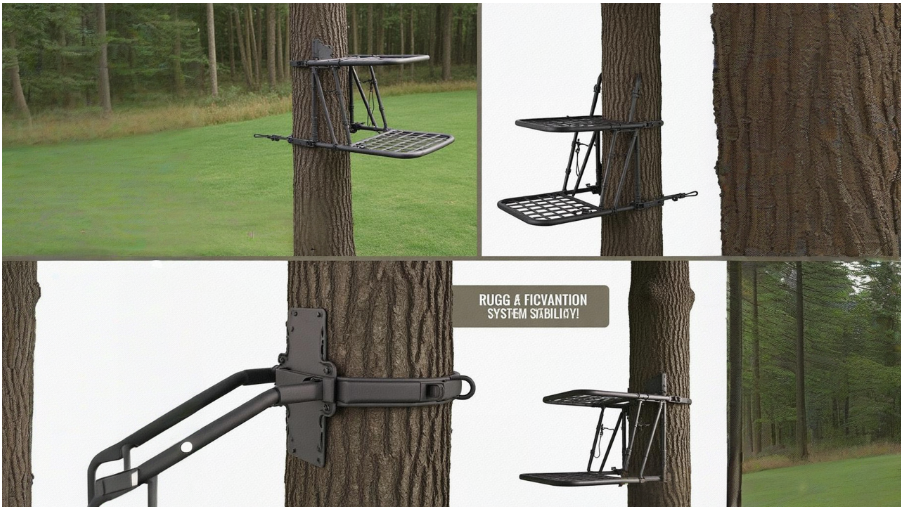 Best Tree Stands for Heavy Hunters (300+ lb Capacity Reviewed) 3 different tree stand on the tree
