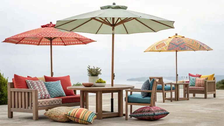 Outdoor Furniture Accessories Including Cushions And Parasols